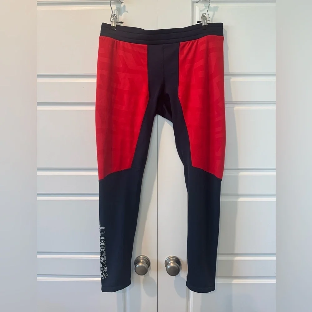 J. Lindeberg Men's ARCHE Sports Tights AMJS06987 G131 Cherry Size X-Large